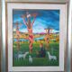 Oil painting on canvas Cesare Marchesini (Monza 1939) - Naive