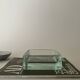 Lumax glass Bauhaus ashtray, 1970