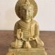 Buddha Sculpture Steatite Stone Lard India Asia Padmasana Abhaya Mudra