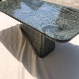 Coffee table in gray green marble