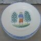 6 flat plates faience St Clément rural décor character