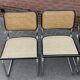 Set of 4 vintage chairs  Cesca B32 in black and chrome