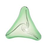 Bol vintage en cristal vert Val Saint Lambert années 1960