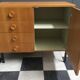 Blond wood sideboard cabinet 1970s