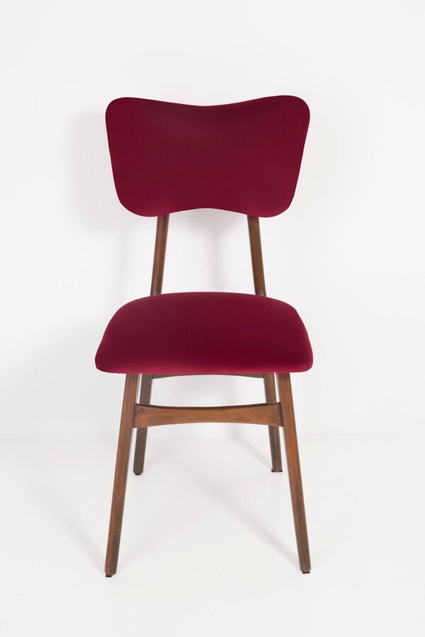 Chaise Bourgogne Rouge du 20ème Siècle, 1960