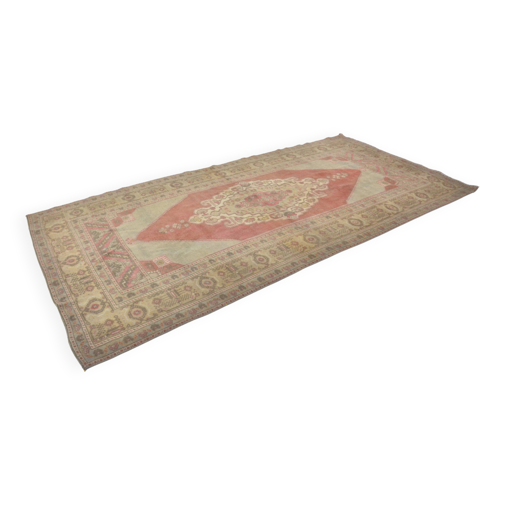 Huge Size Anatolian Vintage Wool Carpet sku 2536