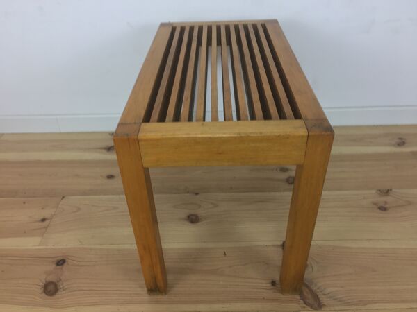 Banc à lattes moderniste, 1950, en bois