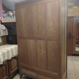 Former Parisian cabinet high in oak with pediment - 50s