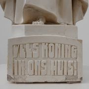 “Christ King in Our Home” Plaster Statue, Belgium, ca. 1920