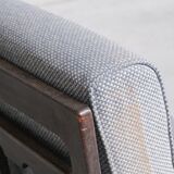 Guillerme et Chambron oak mid-century modular sofa