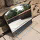 Two-tone bathroom mirror with its tablet, vintage 50s/60s