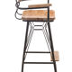 Bar chair made of iron and wood