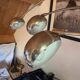 Lampadaire vintage 5 branches style Space âge chrome socle en marbre