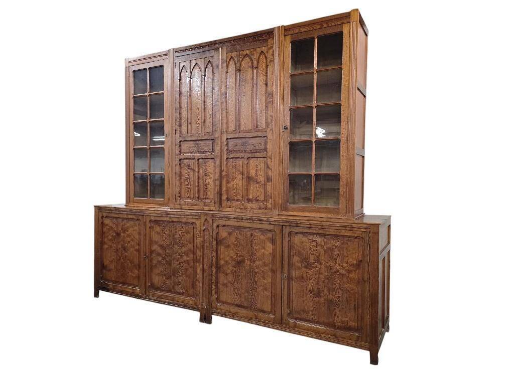 Vitrine industrielle vintage XL haute / armoire de laboratoire / armoire