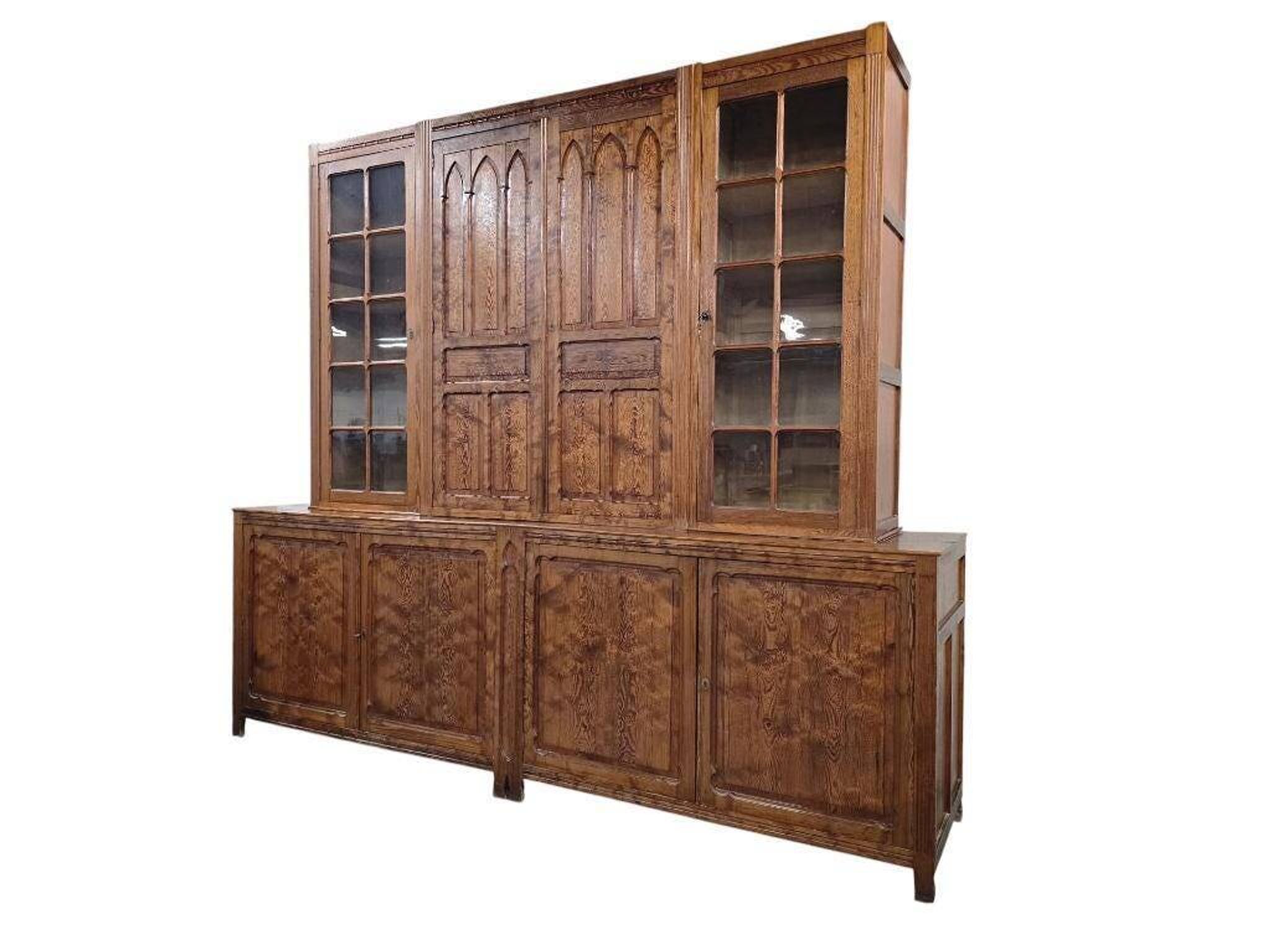 XL tall vintage industrial display cabinet / laboratory cabinet / cabinet
