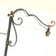 Lampadaire en fer forgé vert et doré vintage année 50