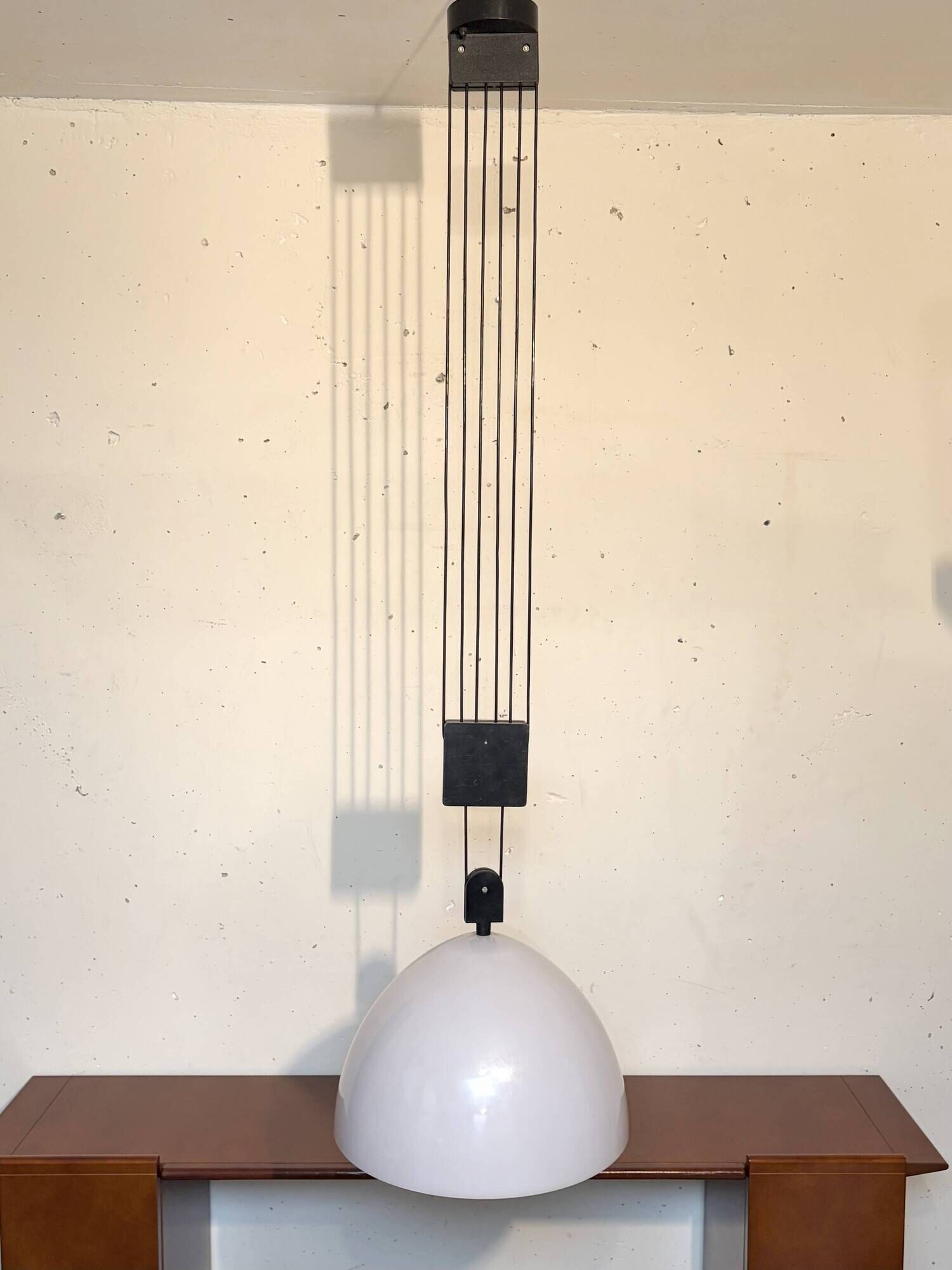Suspension Elio Martinelli, Mod. 1863 Saliscendi, Martinelli Luce 1976