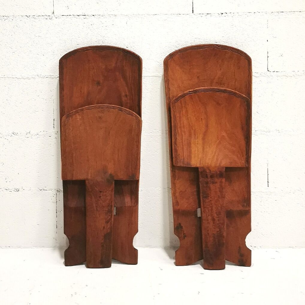 Paire de chaises en bois Palabre