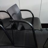 Thonet S320 black chairs