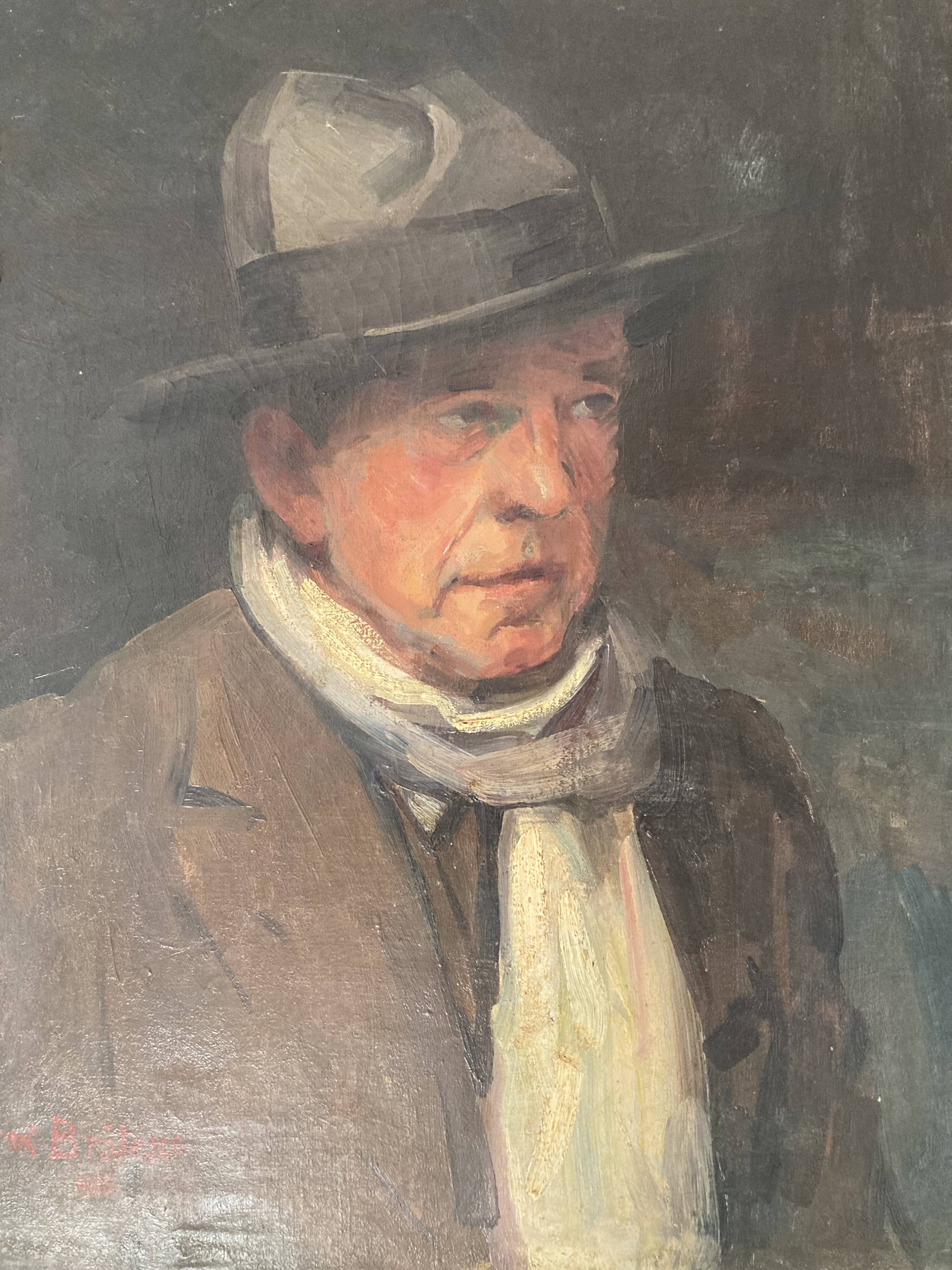 Oil portrait on canvas