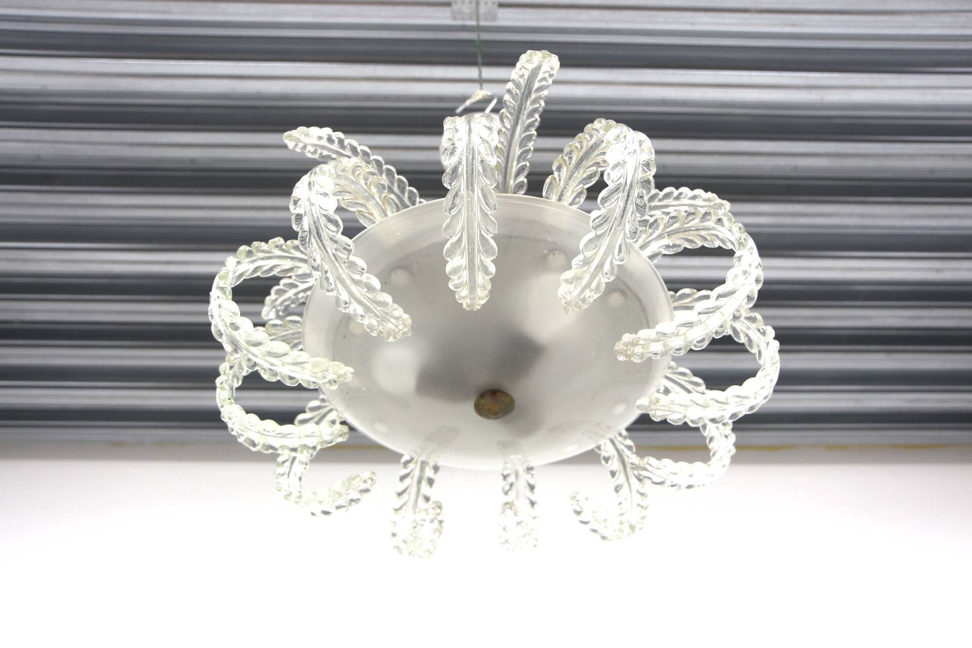 Carl Fagerlund pendant light for Orrefors, Sweden, 1950