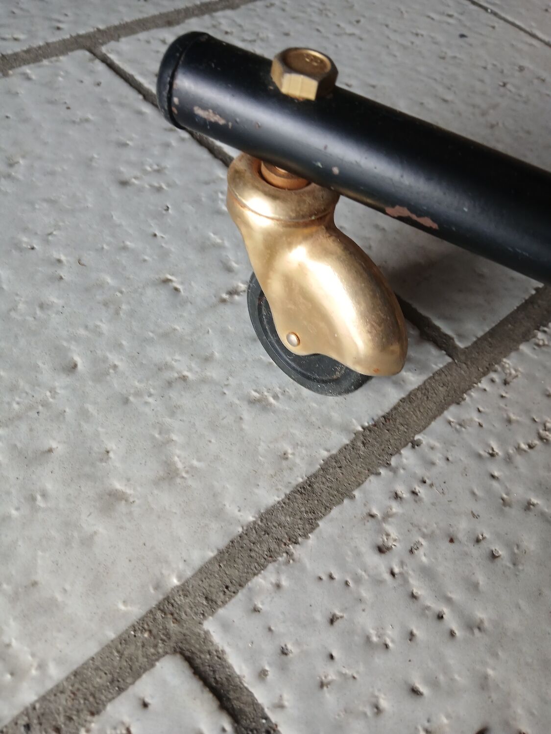 Adjustable rolling table in formica – Italian design by Damato – 1970s