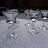 Old bistro "drip" glass