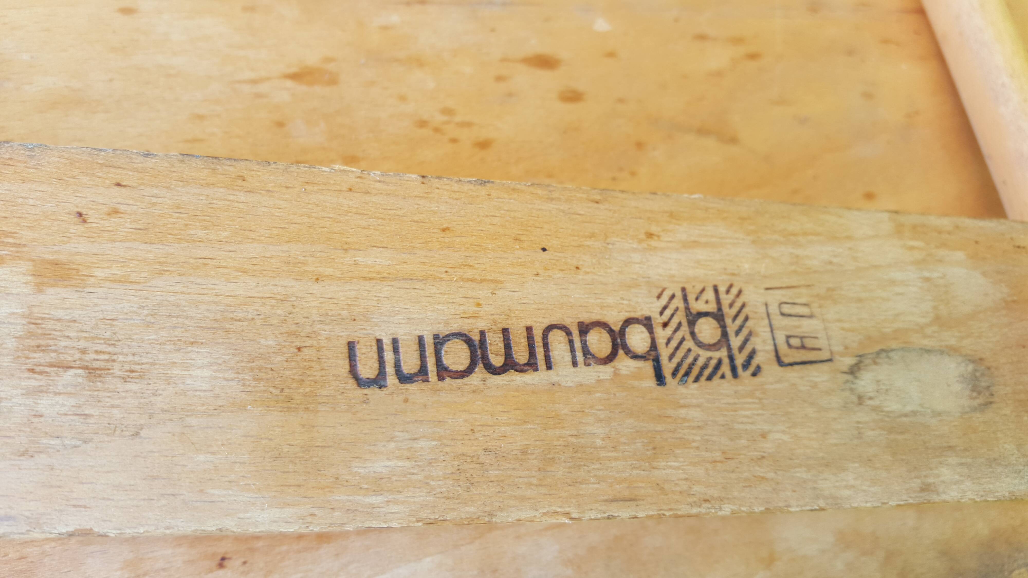 Trio of bistro chairs Baumann vintage 60s