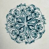 2 assiettes plates en terre de fer Jules Vieillard Bordeaux