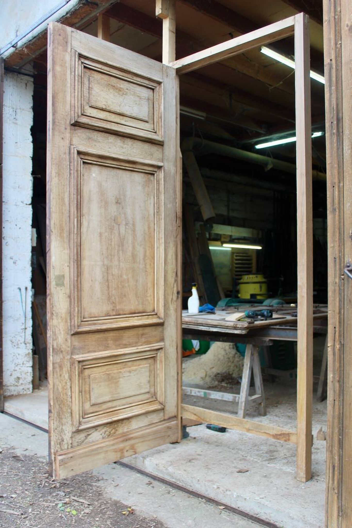 Porte Haussmannienne en noyer, XIXème