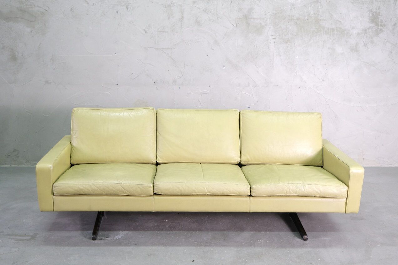 Mid-Century Scandinavian Leather Sofa, 1960s