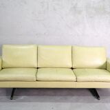 Mid-Century Scandinavian Leather Sofa, 1960s