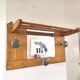 Wardrobe wall coat holder in rattan and steel design 50s - 60s