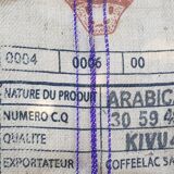 Coffee arabica burlap bag