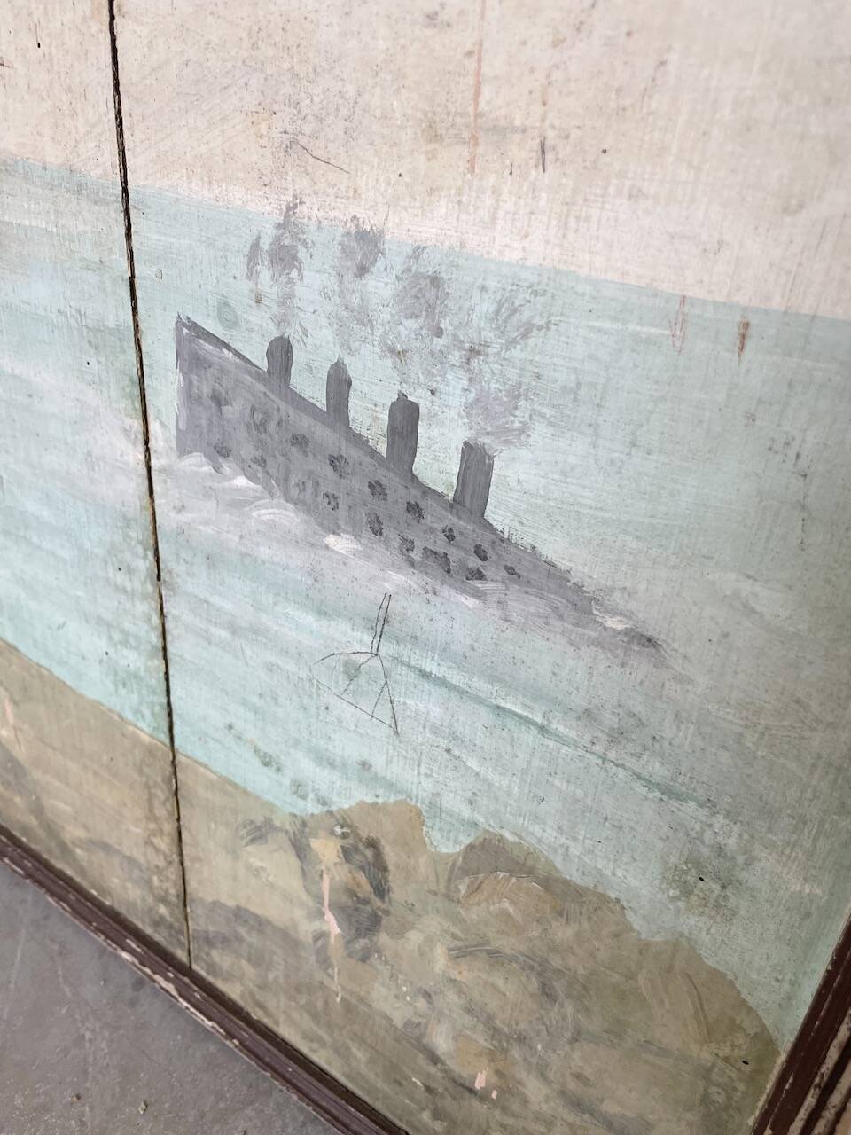 Painting on wood 1900