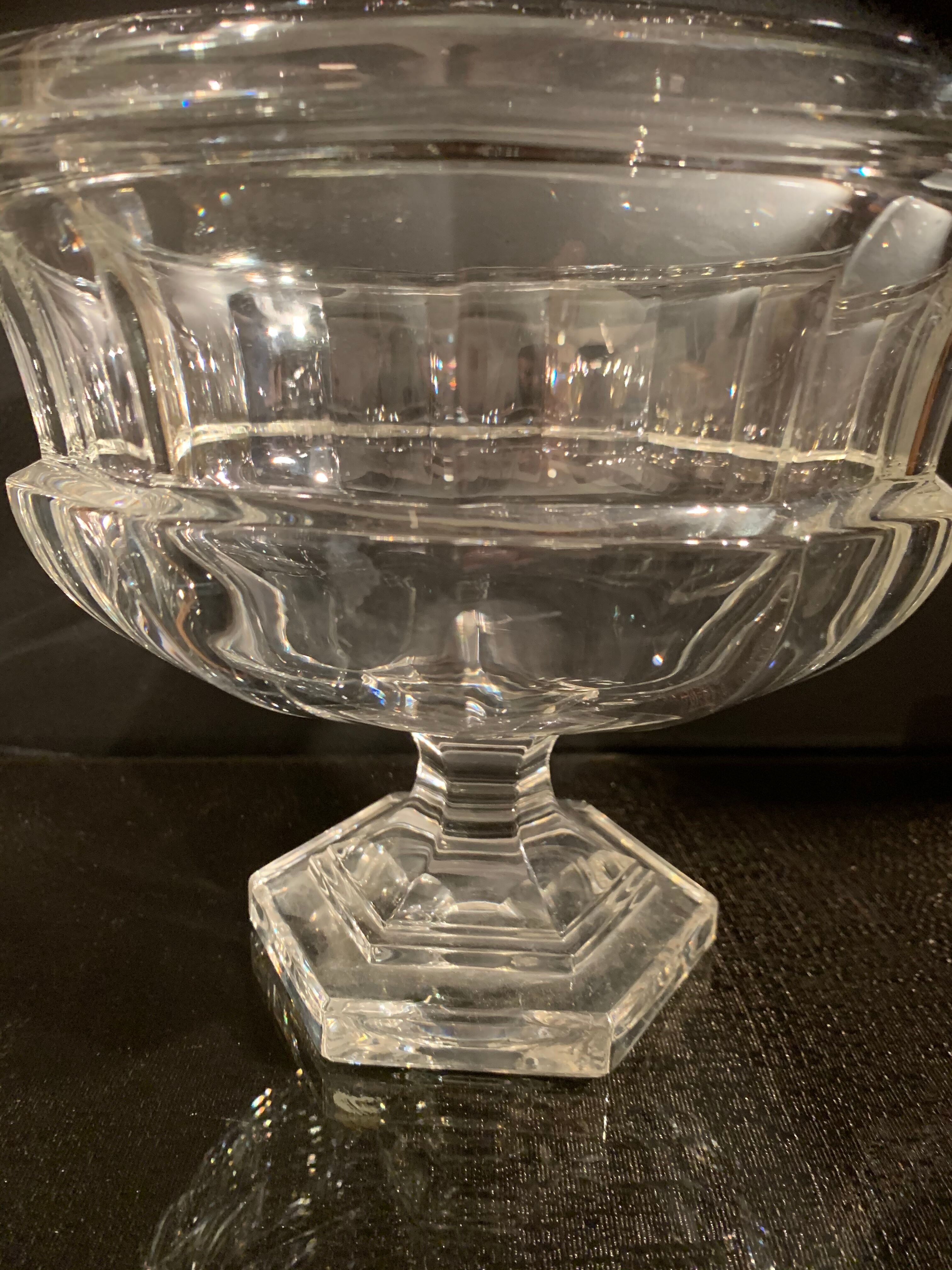 Art deco crystal cup