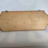 Wooden wall pipe door