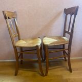 2 Empire chairs in walnut, mulching in perfect condition.