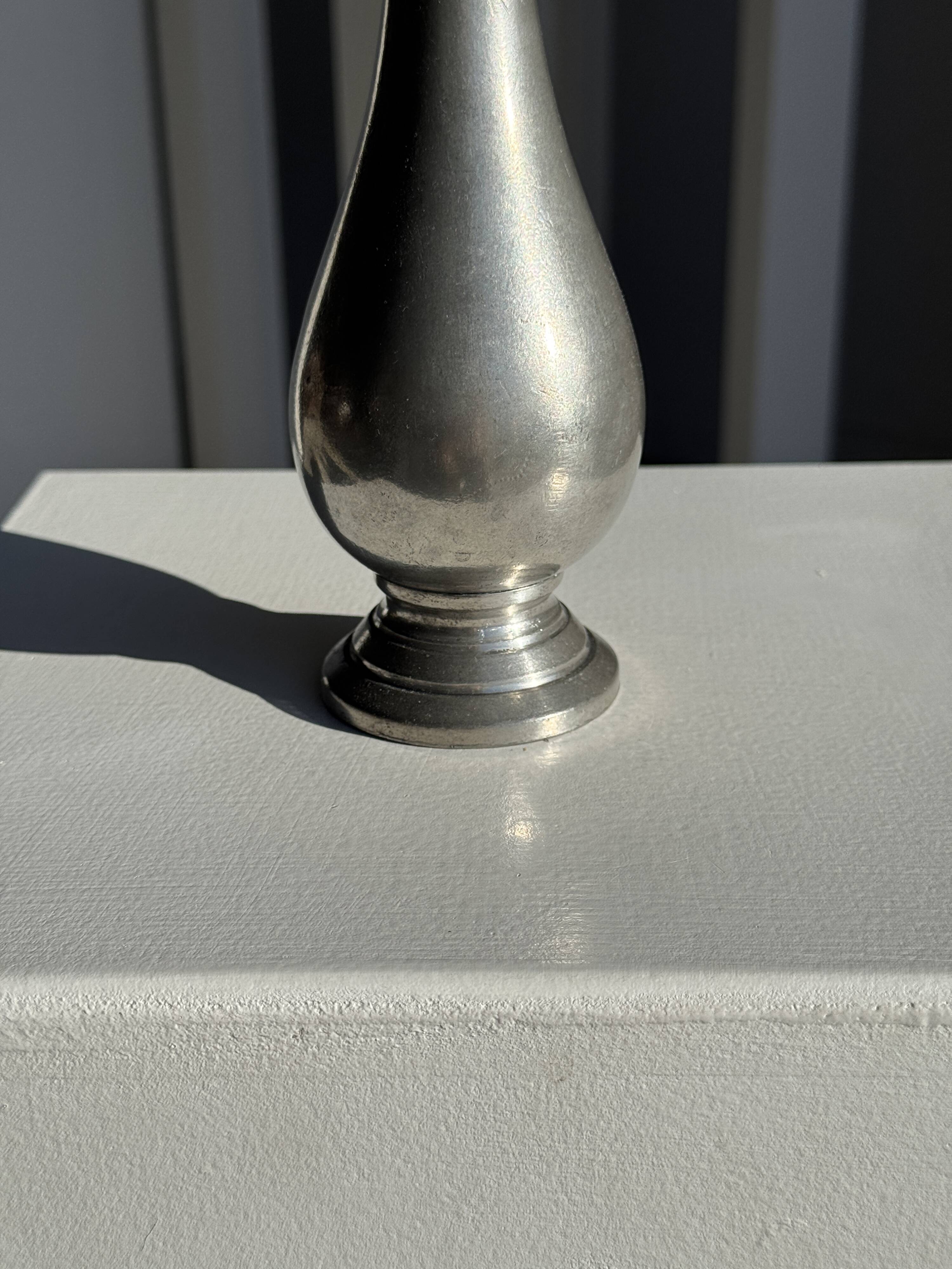 Vintage silver-plated floor vase