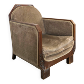 Art Deco armchair in Mahogany
