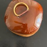 Longchamp leather and ceramic box