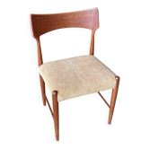 Scandinavian teak chair "Alfhild" – Honey corduroy