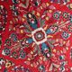 Handmade vintage oriental Sarouk rug 101cm x 145cm, 1950s
