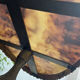 Table basse en marbre et laiton
