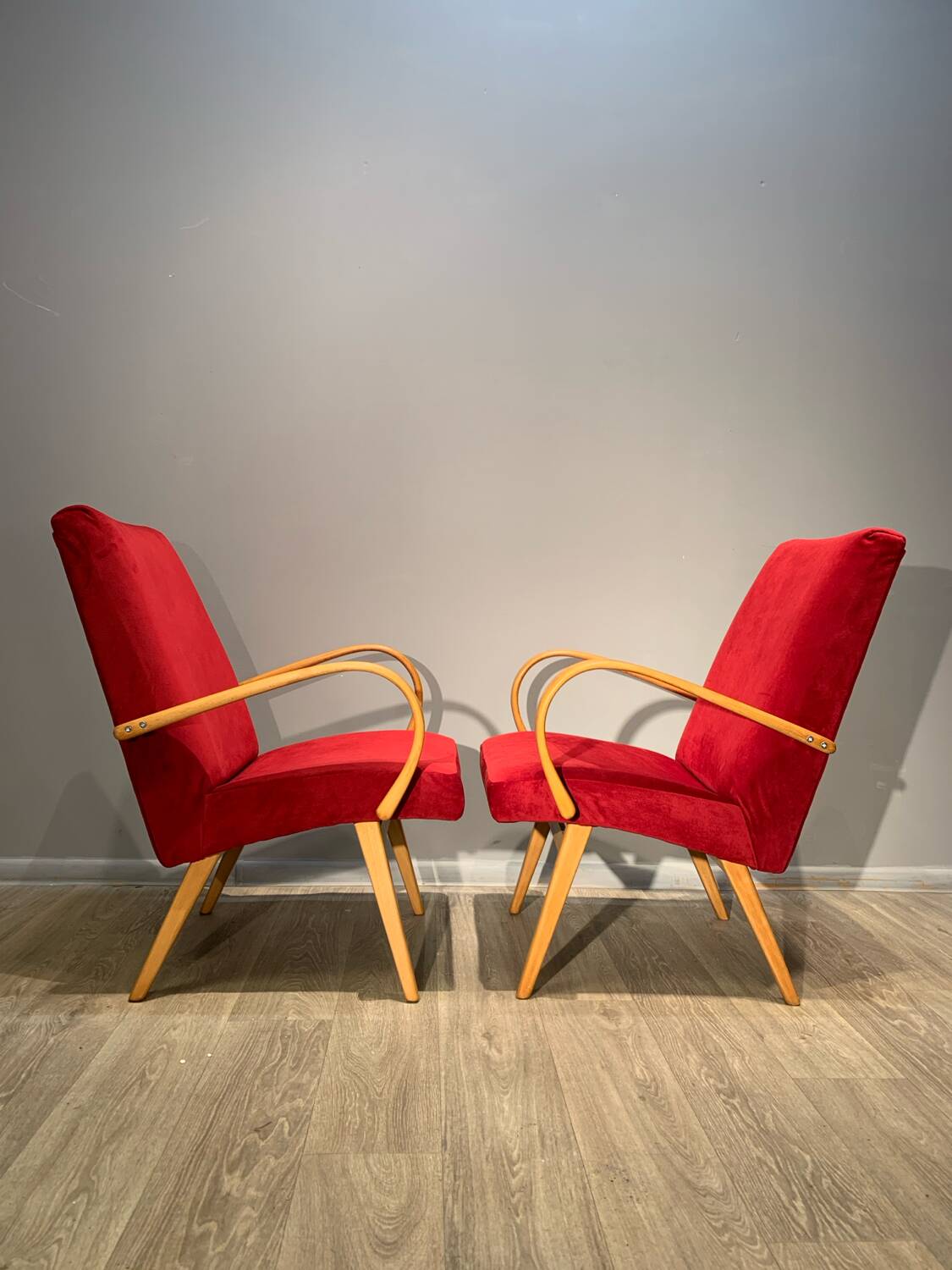 Paire de fauteuils jitona vintage czech 60.