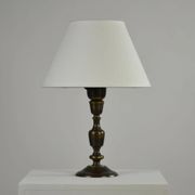 Table Lamp, Patinated Brass, Boréns, 1950s/60s, Sweden