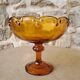 Amber glass cup