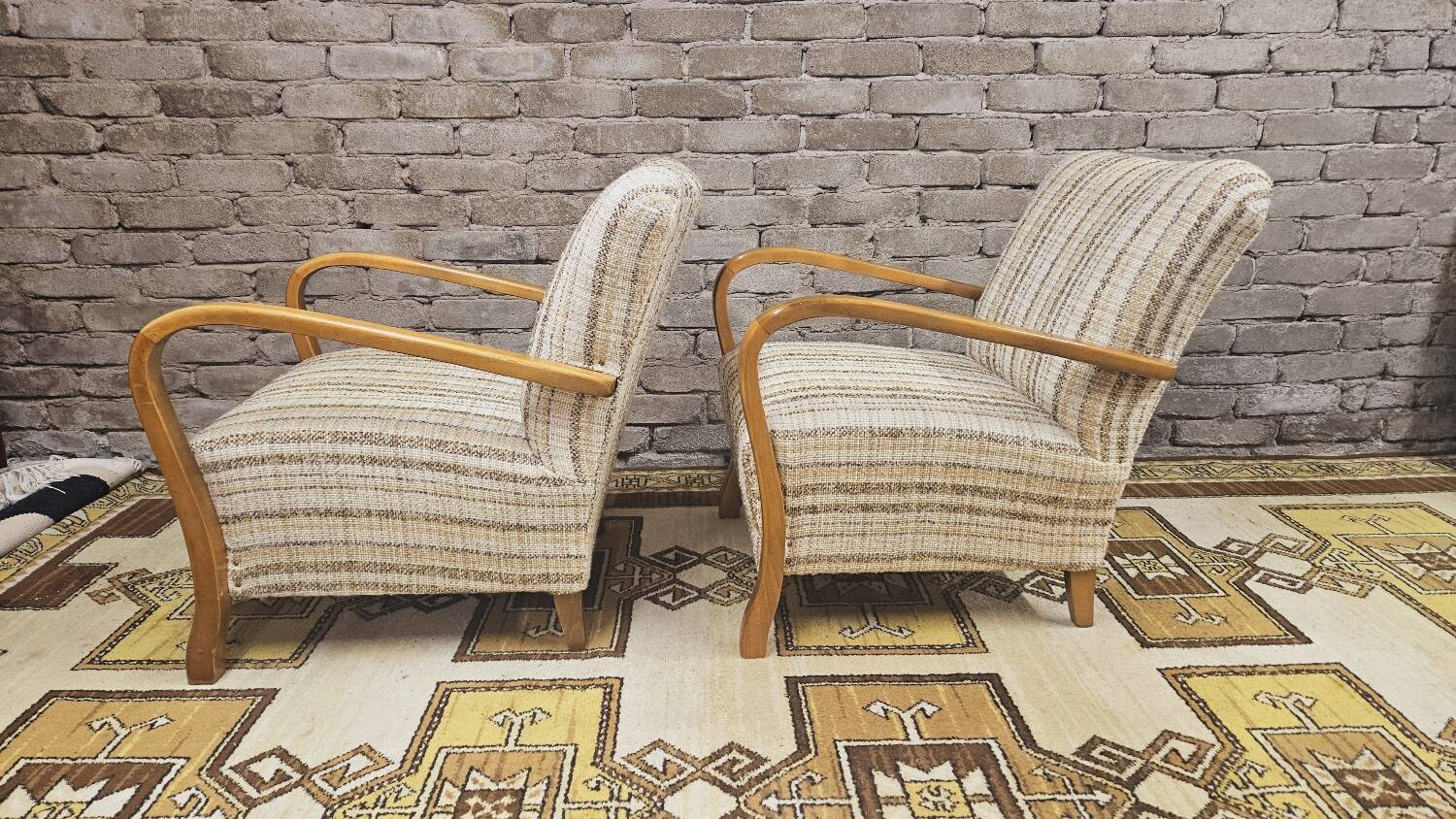 Pair of vintage Scandinavian armchairs 1970