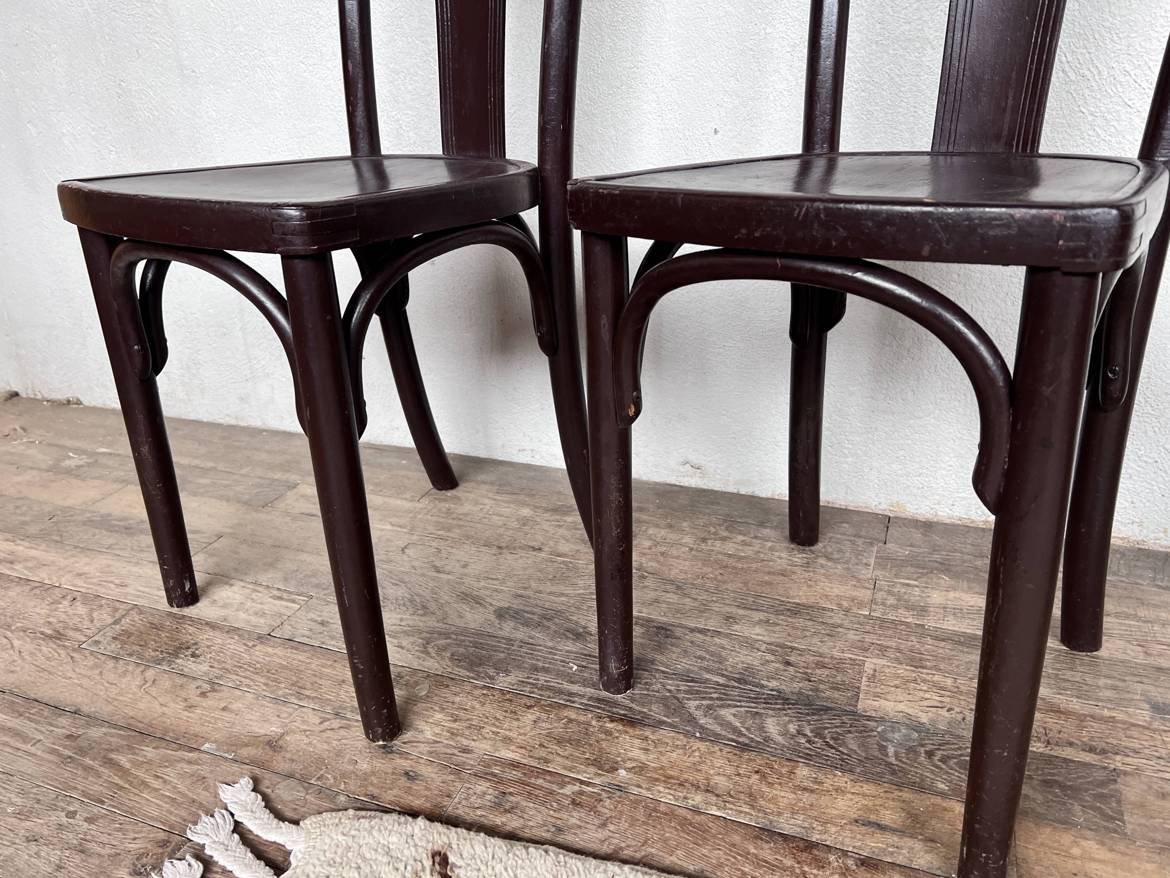 Série de 4 chaises Thonet N°A217 de 1930