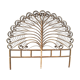 2-seat peacock rattan headboard